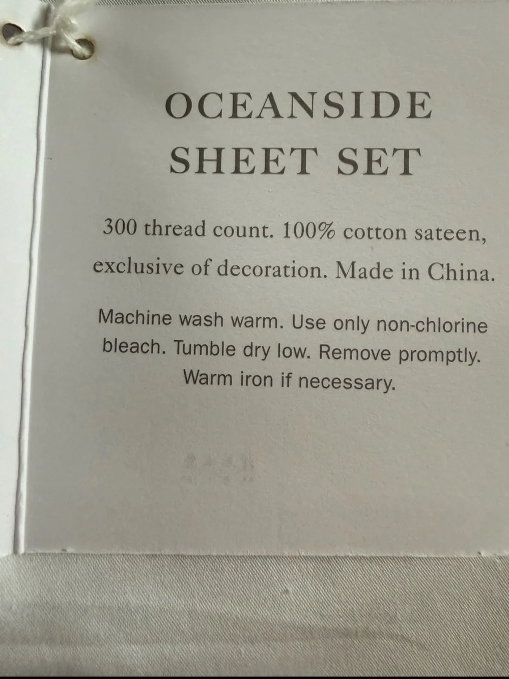 NIP RARE Serena and Lily Twin Blue Oceanside Cotton Sateen Sheet Set